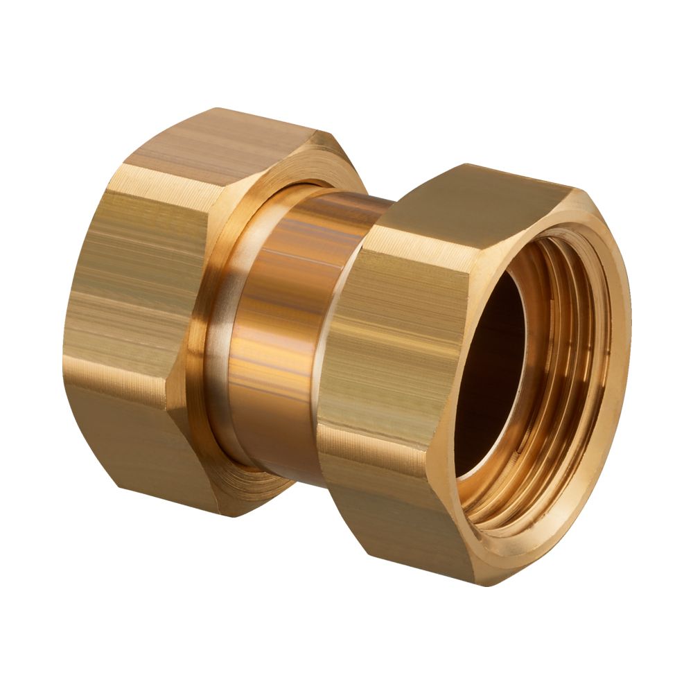 Oventrop raccord double pour tuyauterie de chaudière, écrou-raccord G 1" des deux côtés, 1359085