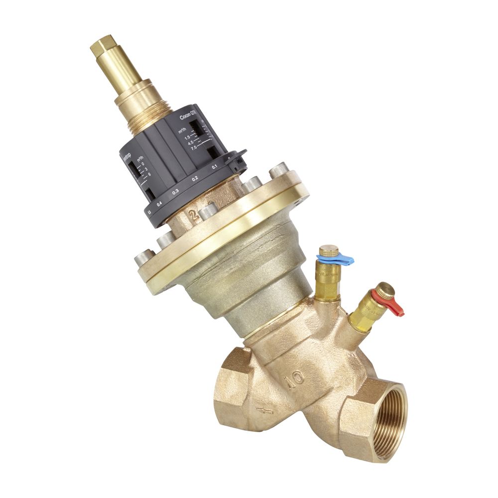 Oventrop Vanne de régulation Cocon QTZ avec vannes de mesure, DN 40, Rp 1 1/2" filetage intérieur, 1500-7500 l/h, 1146112