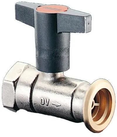 Robinet à boisseau sphérique de pompe Oventrop OV Optibal P avec clapet de barrage DN 32, Rp 1 1/4" x G 2"