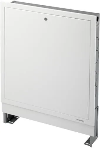 Armoire encastrable Oventrop OV Multidis n°2 en acier zingué, 700x760-885x115-180 mm