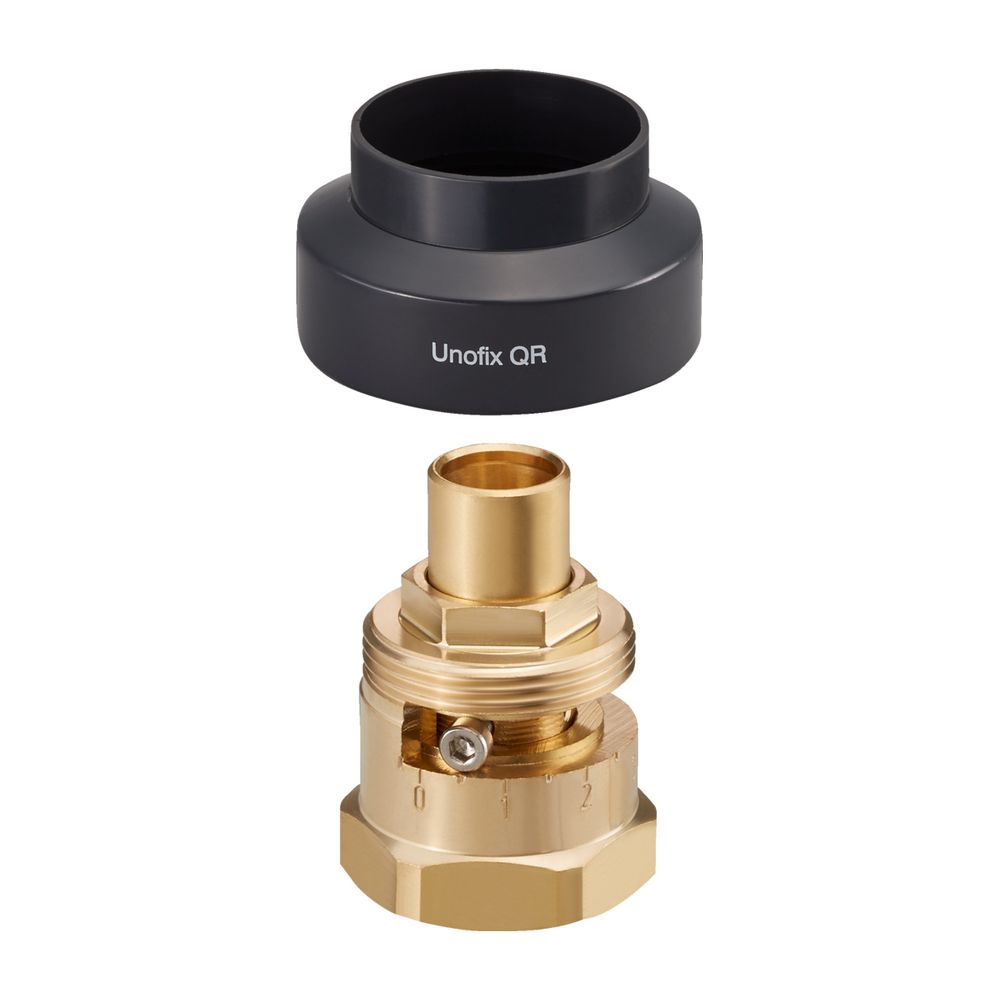 Oventrop Entretoise pour Cocon QTZ, PN 16, avec course minimale réglable, pour chauffage monotube, 1149091