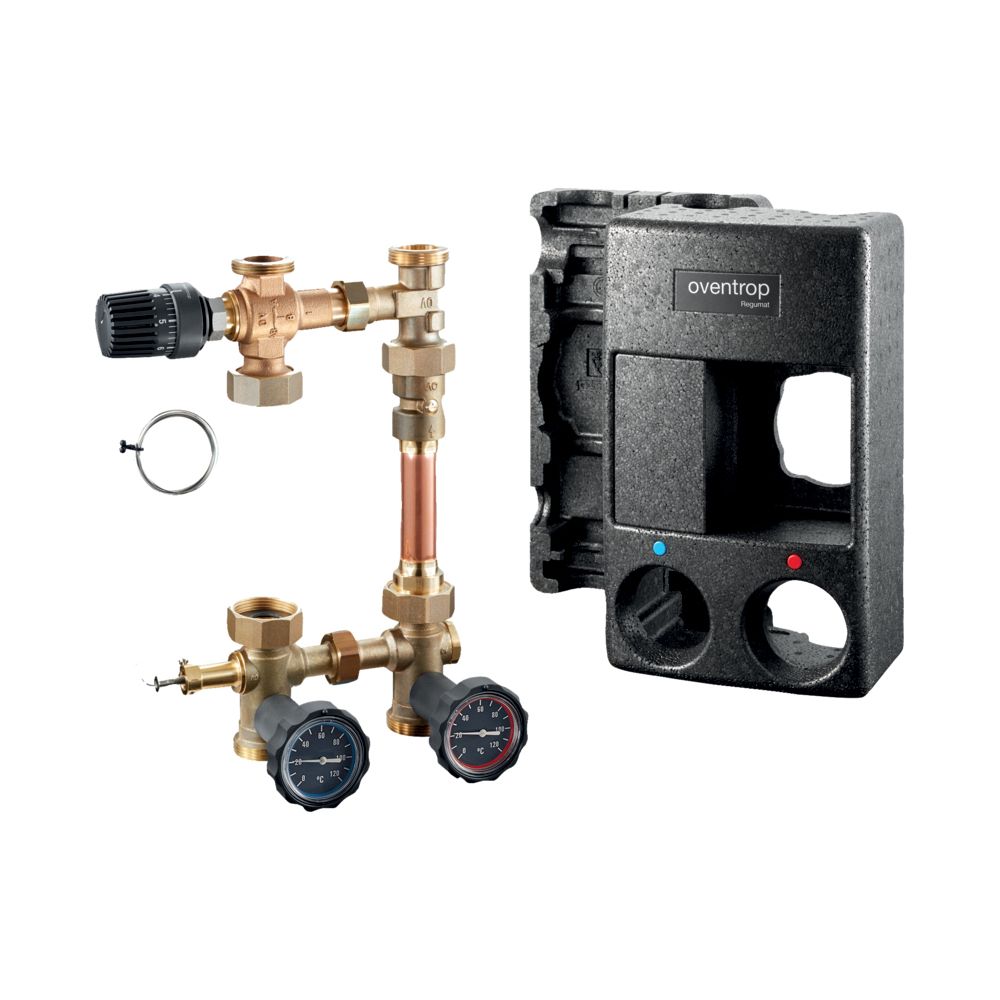 Système de raccordement de chaudière Regumat RTA-180 DN 25 sans pompe, avec isolation universelle DN 25 OVENTROP
