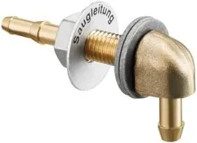 Oventrop Coude avec contre-écrou pour raccordement de tuyau extérieur 4 et 6 mm, 2074061