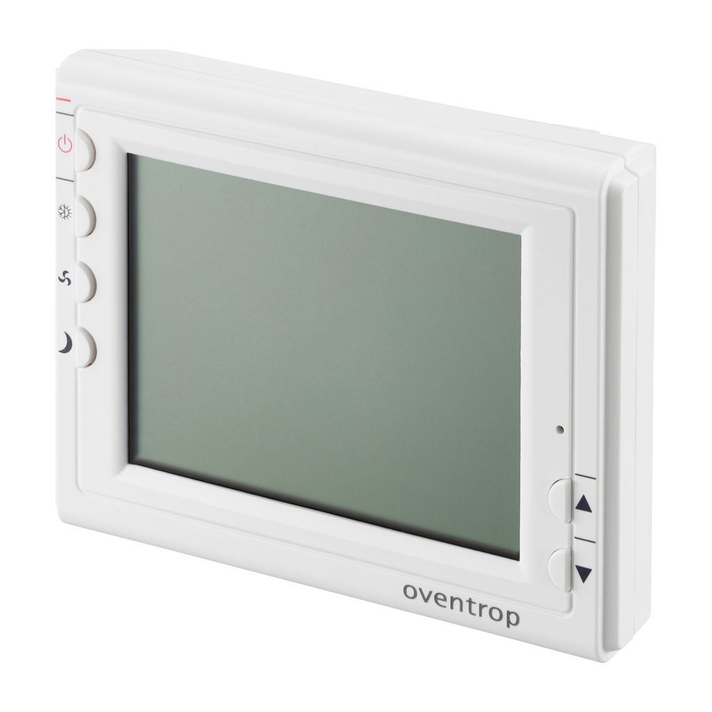 Thermostat d'ambiance Oventrop pour applications à quatre conducteurs, encastré Chauffage/Rafraîchissement avec écran régulation 2 points, 0-10 V, 1152065