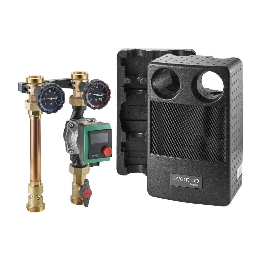 Oventrop Regumat S-180 Station courte, Grundfos Alpha 2.1 25-60, 1357027