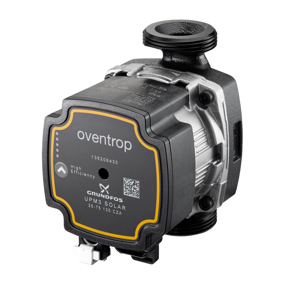 Pompe haute efficacité Oventrop Grundfos UPM3 W3 Solar 25-75 PWM C 130, 1360589