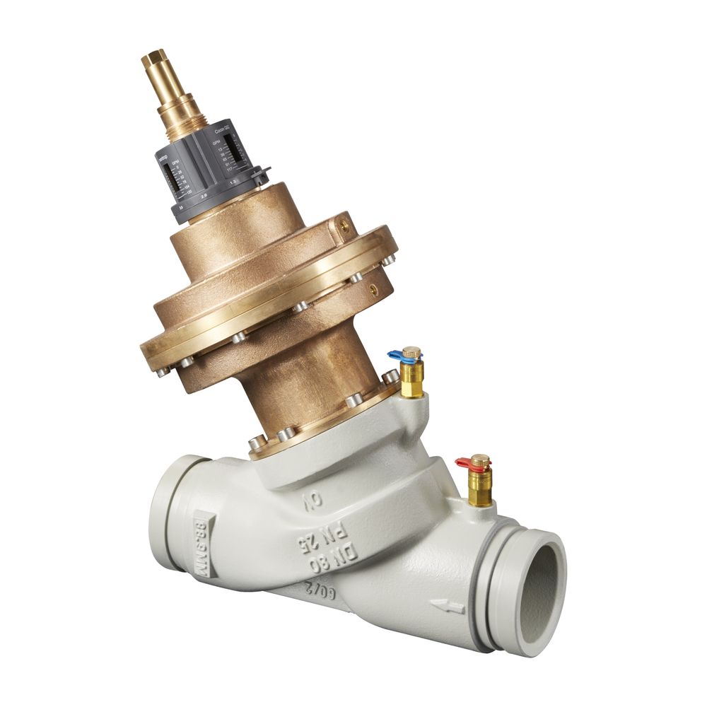 Oventrop Cocon QGC Vanne de régulation DN 80, PN 25 Écrou tournant 33-132, 1 GPM, 1676352