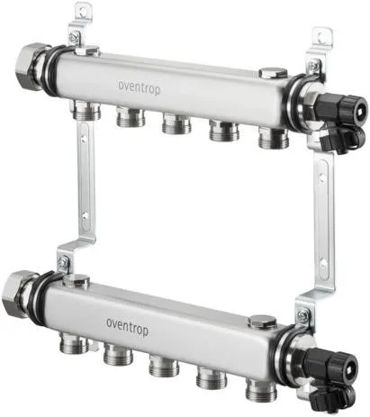 Oventrop OV Collecteur en acier inoxydable Multidis SH pour raccordement de radiateurs G 3/4Z AG 7 circuits
