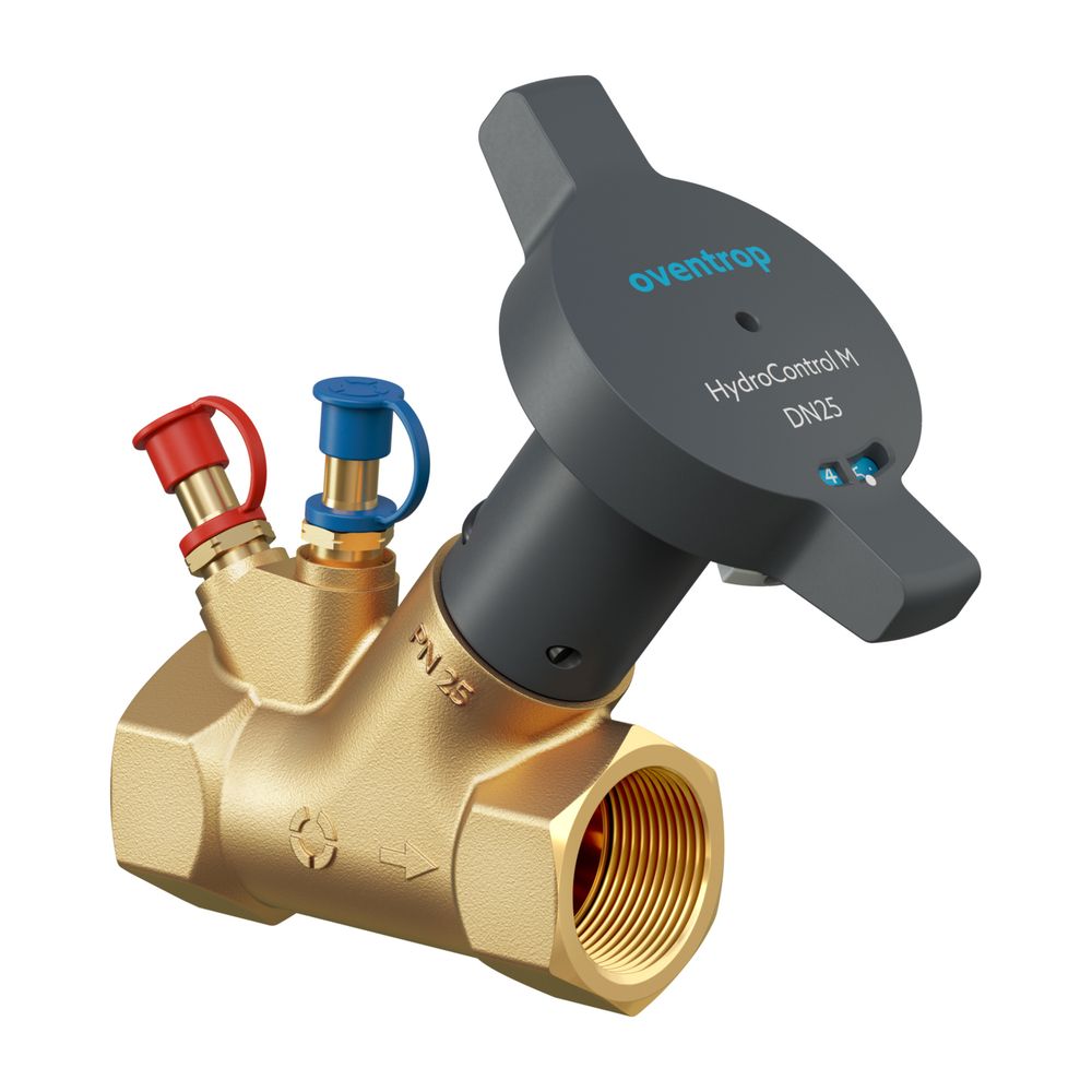 Oventrop HydroControl M Vanne de régulation de boucle DN 25, PN 25, Rp 1" Filetage interne HydroPort, résistant au dézingage, 1065808
