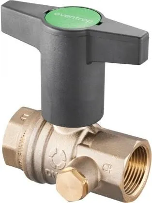 Robinet à bille Oventrop Optibal TW pour eau potable, DN 25, filetage intérieur Rp 1", PN 10, laiton sans plomb, 1078808