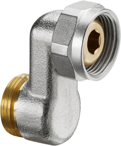 Raccord fileté S Oventrop G3/4" mâle x G3/4" femelle, laiton, nickelé