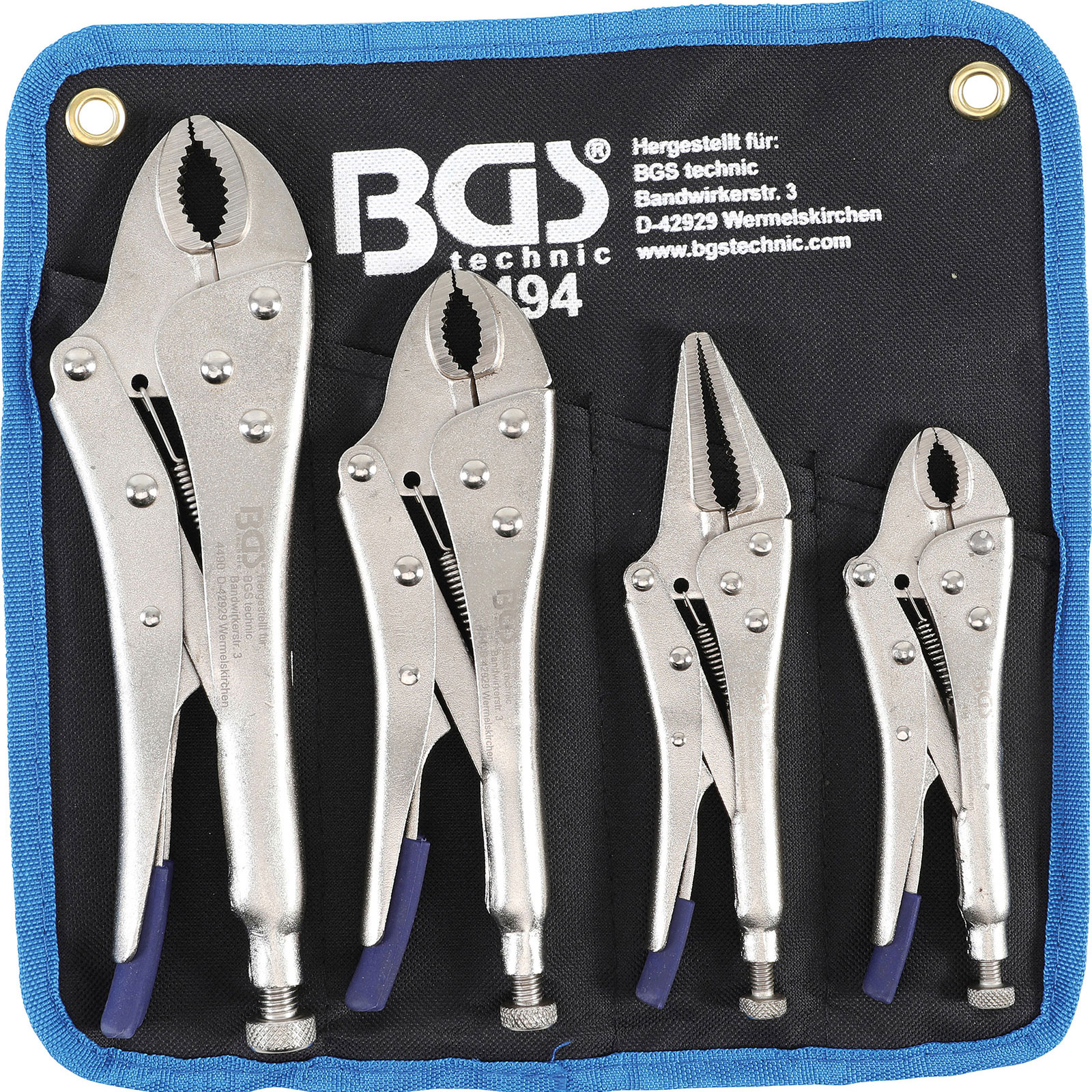 Jeu de pinces Grip BGS 4 pièces - 494