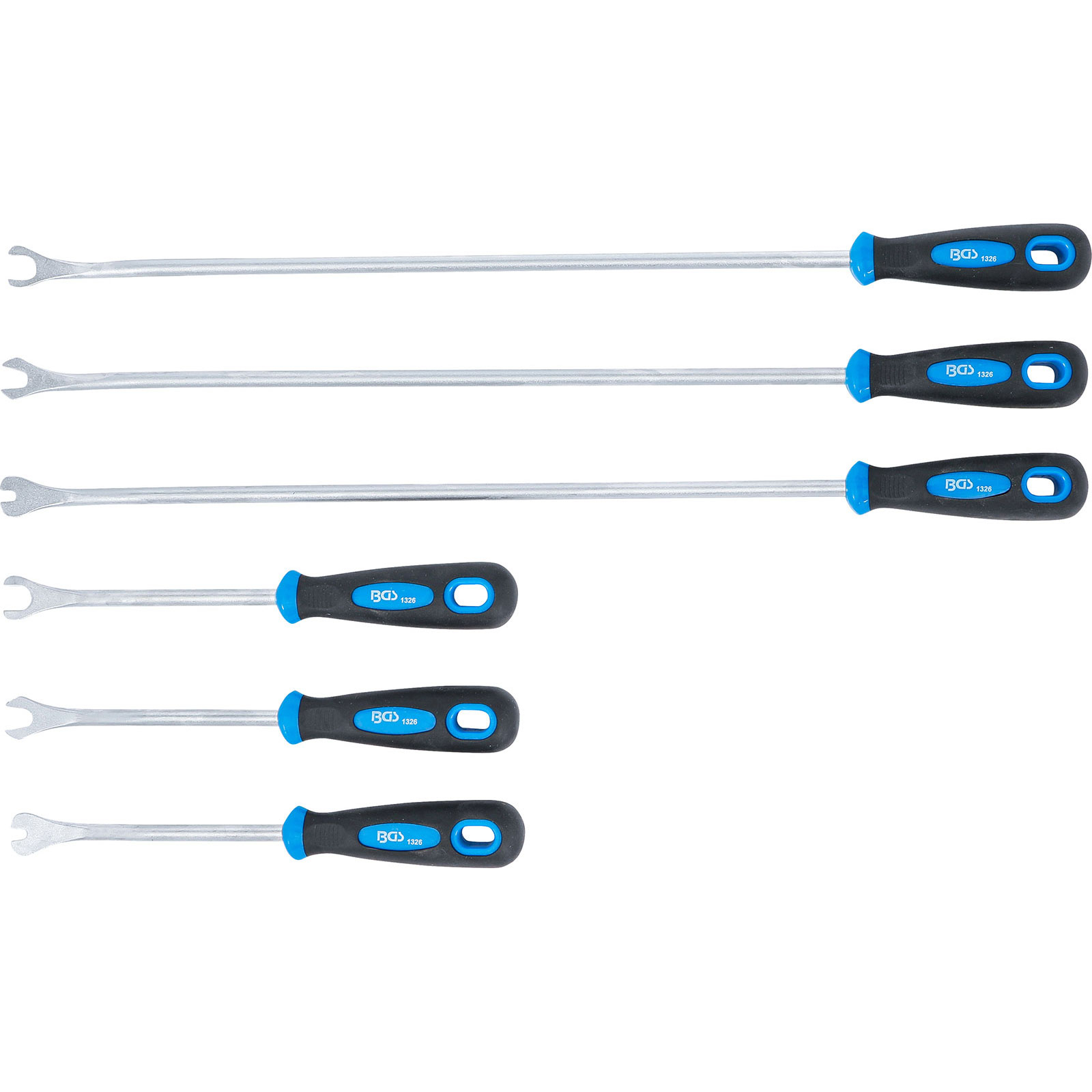Jeu d'outils de démontage BGS pour clips de garniture - 1326