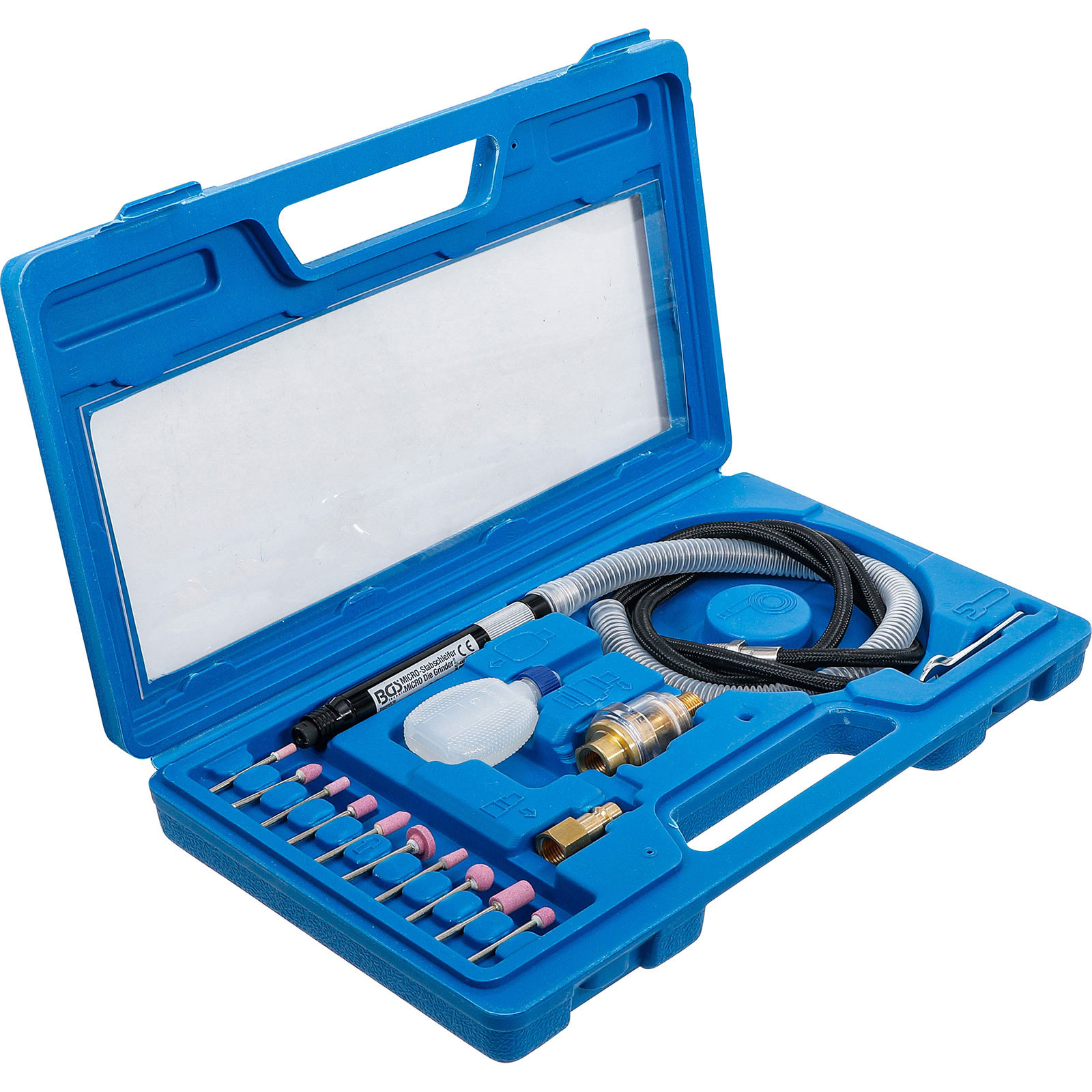 Kit de micro-ponceuse pneumatique BGS 17 pièces - 3249
