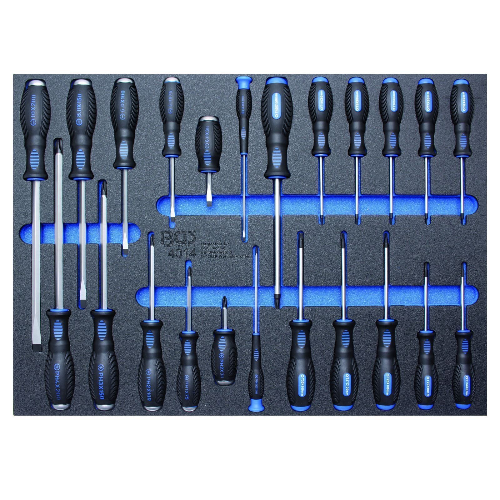 BGS 3/3 Trousse d'inserts pour établi : jeu de 23 pièces - 4014