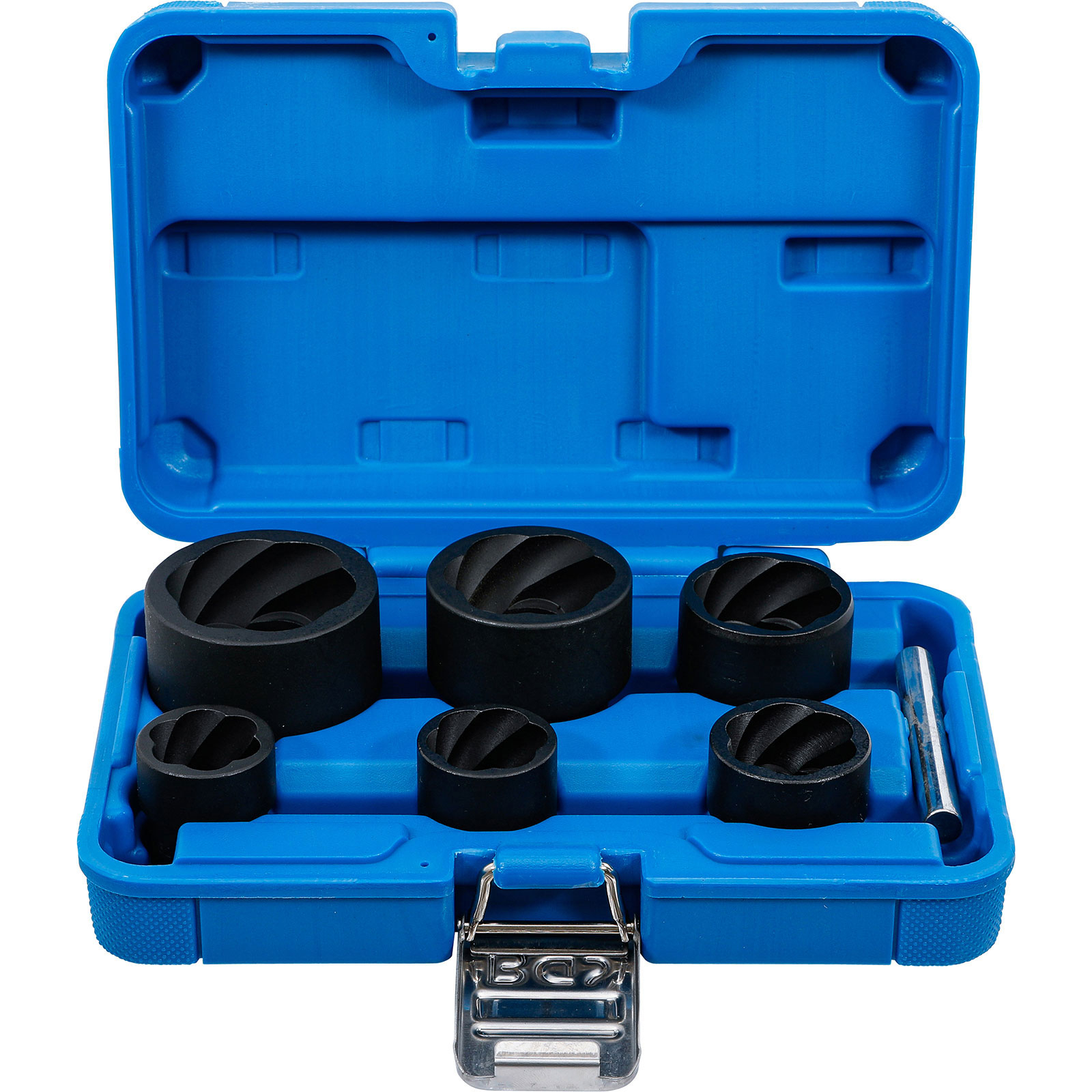 BGS Jeu de douilles à profil spiralé / Extracteur de vis à entraînement carré femelle 12,5 mm (1/2") + 20 mm (3/4") SW 22 - 41 mm 6 pièces - 5268