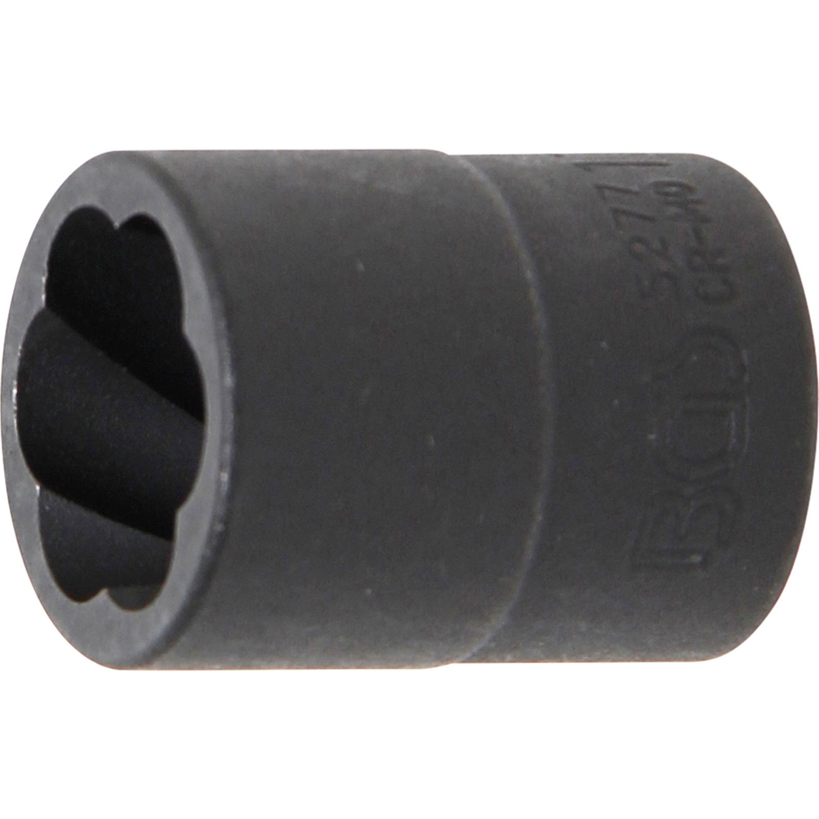BGS Clé à douille à profil hélicoïdal / Extracteur de vis pour douille à entraînement carré 10 mm (3/8") SW 17 mm - 5277
