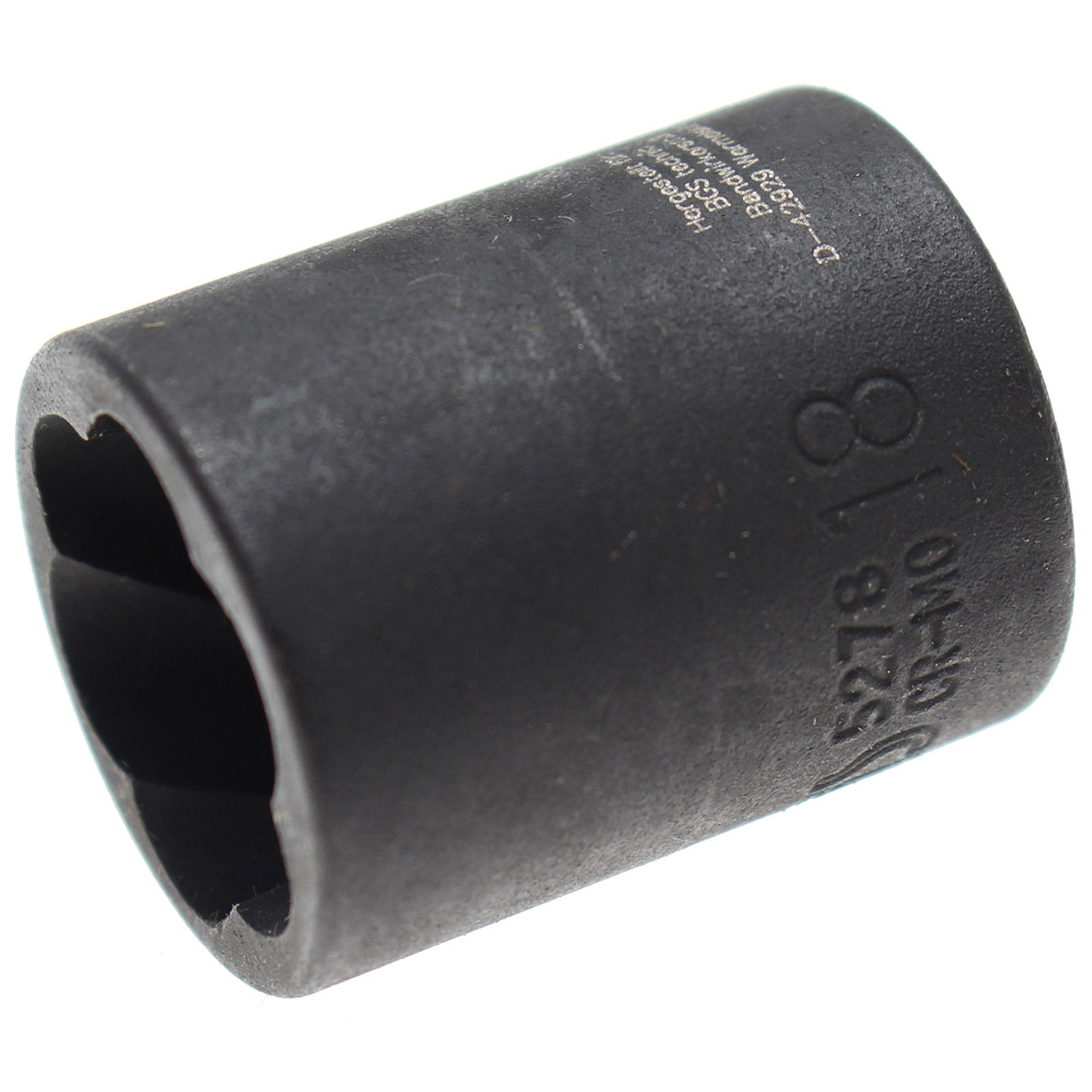 BGS Douille à profil spiralé / extracteur de vis à entraînement carré femelle 10 mm (3/8") SW 18 mm - 5278