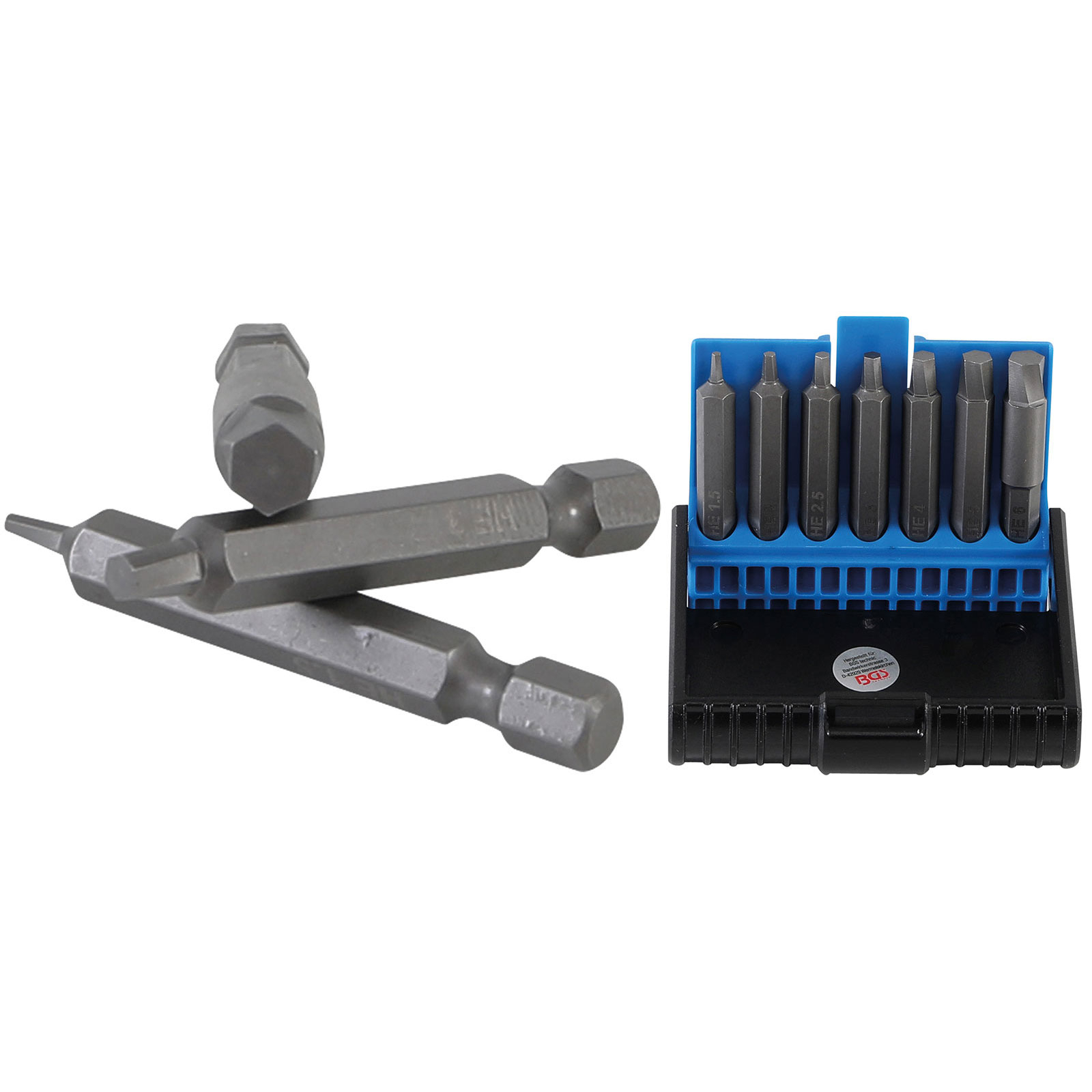 BGS Jeu d'extracteurs de vis pour hexagone intérieur endommagé 1,5 - 6 mm 7 pièces - 5289