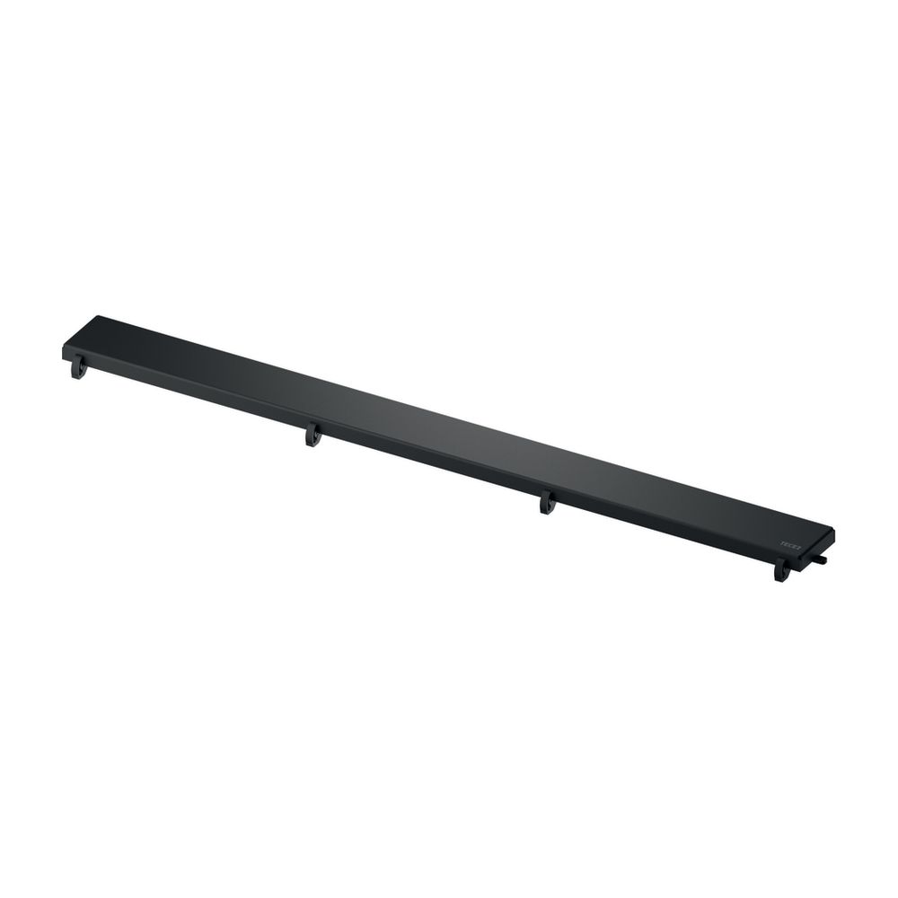 Tece drainline - Grille de douche Designrost steel en acier inoxydable mat noir pour receveur de douche de 1000 mm