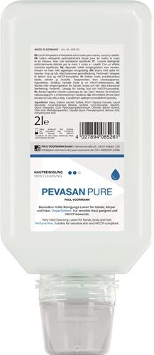 Lotion de nettoyage pour les mains Pevasan PURE 2l Flacon soft ph neutre PAUL VOORMANN