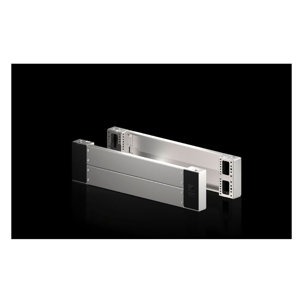 Pièce d'angle de socle Rittal VX 8660061, 200 mm, 800 mm, acier inoxydable, aluminium, 2 pièces