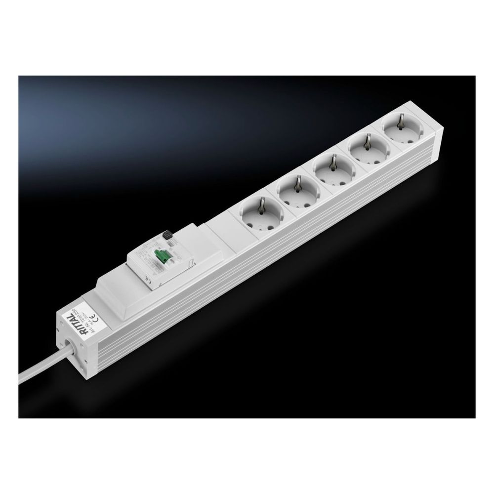 Rittal DK 7240 280 Multiprise 5 prises SCHUKO, 2 m (7240280)