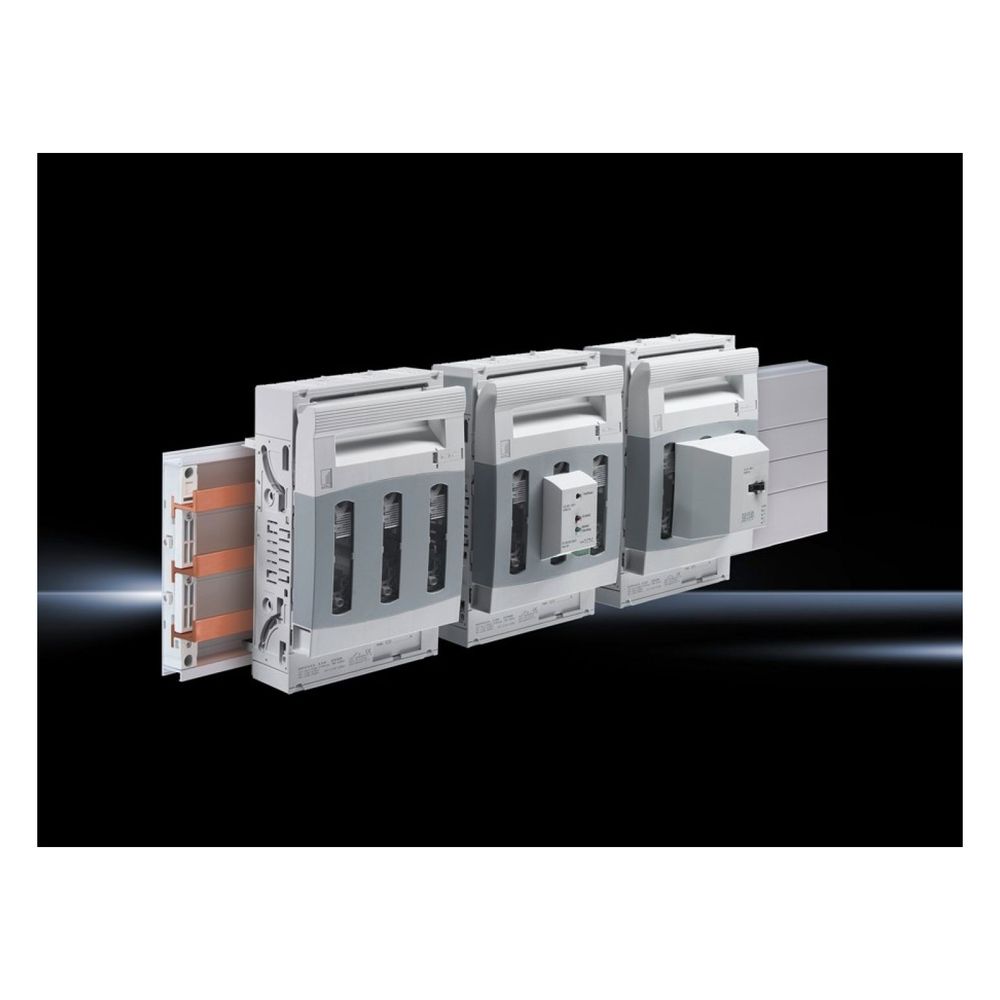 Sectionneur porte-fusibles NH RiLine Gr.3 de Rittal, 630 A 690 V, 250x298 mm, polyamide, RAL 7035/7001