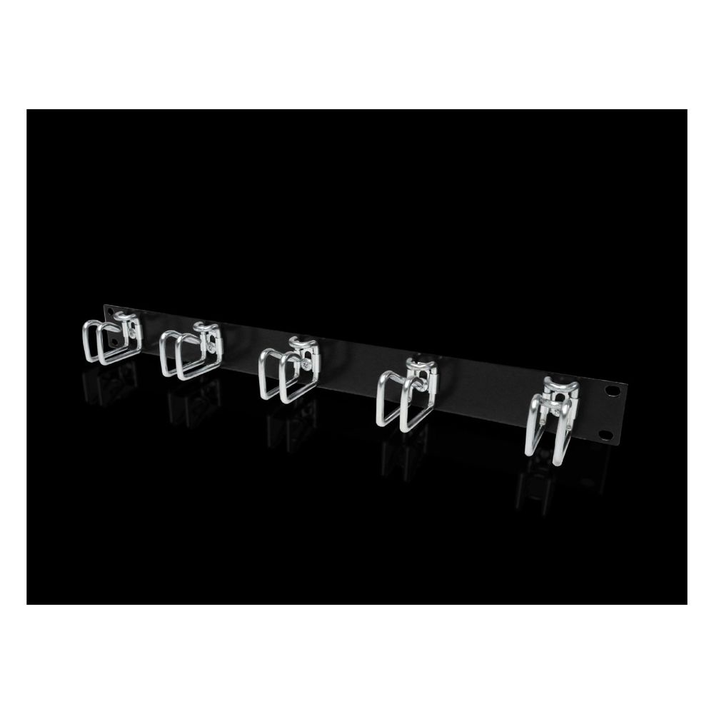 Panneau de brassage Rittal DK 5502.205, 1U, 43x55 mm, tôle d'acier, RAL 9005