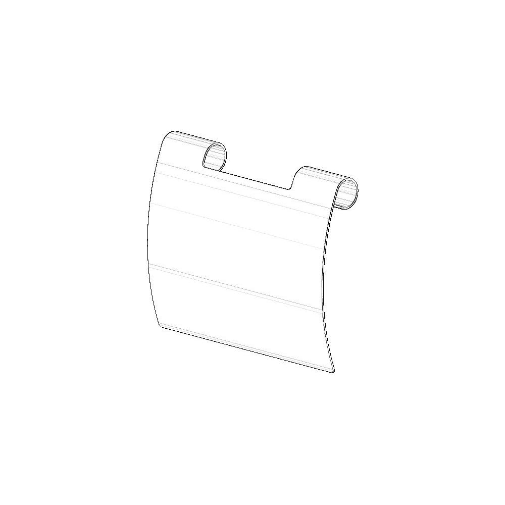 Couvercle Dornbracht pour support de rouleau de papier, 151x105 mm, Platine mat