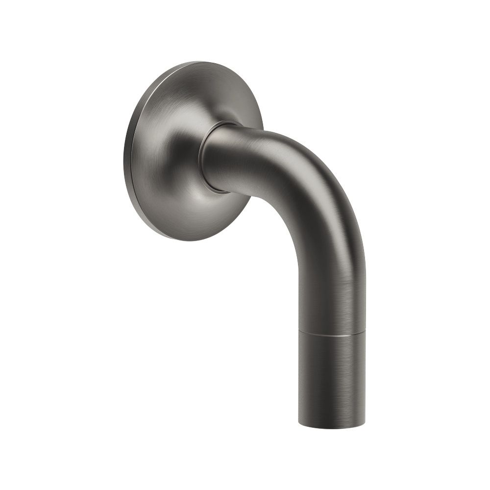 Coude de raccordement mural Dornbracht Vaia, sortie douche 3/8", raccord 1/2", 60 mm, finition Dark Platinum brossé