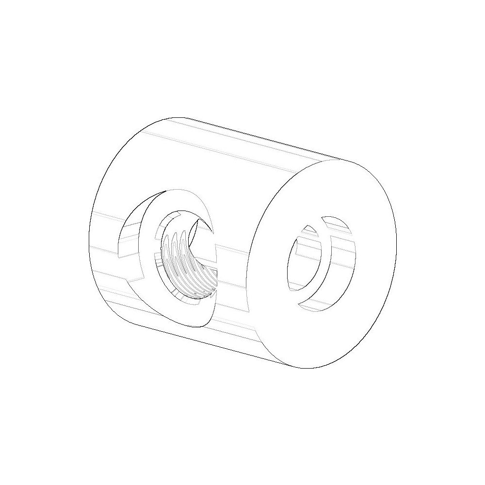 Support pour anneau de serviette Dornbracht 22x22x23 mm, Platine noir brossé, 081789550-99
