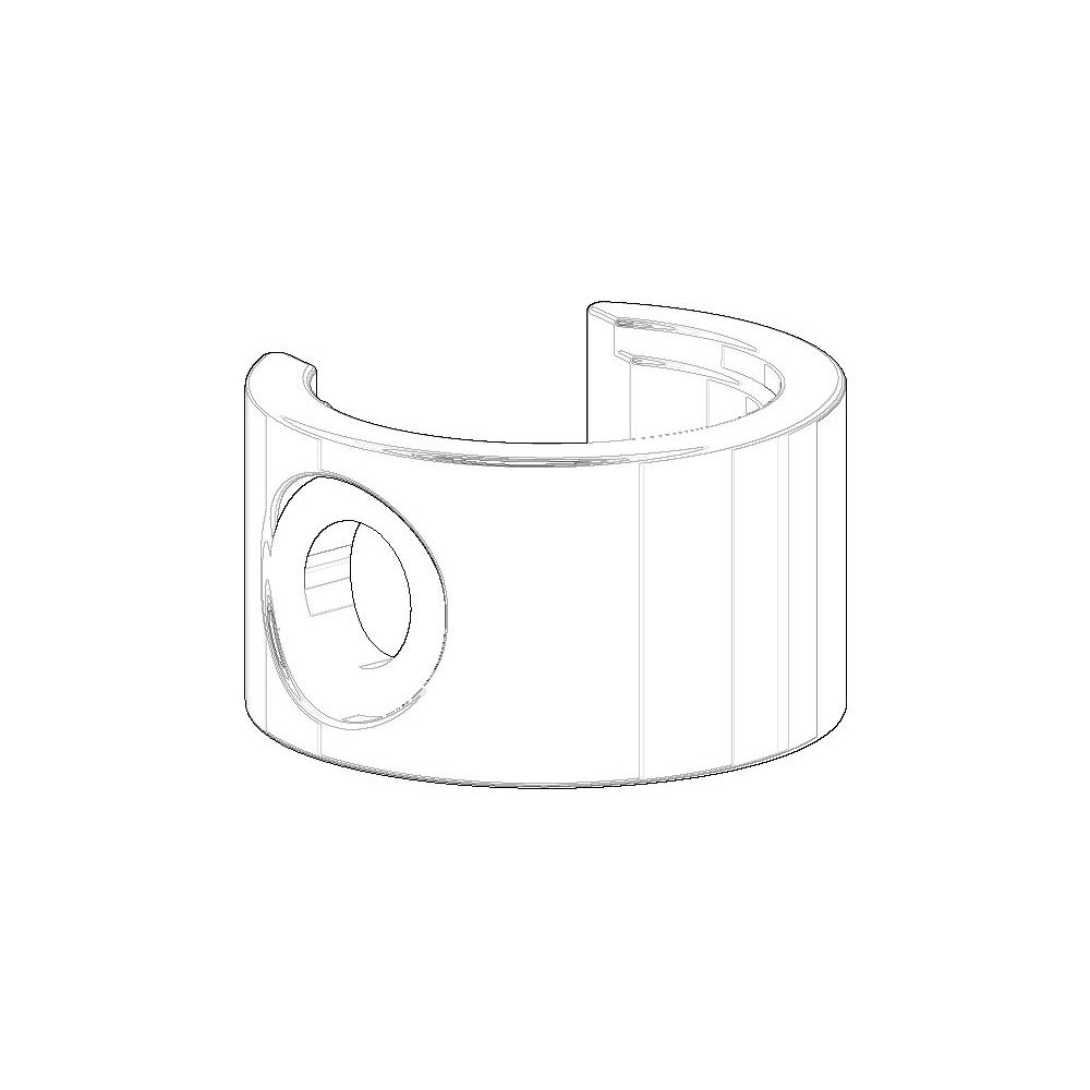 Support de pommeau de douche Dornbracht à fourche, 20x35x31 mm, laiton brossé