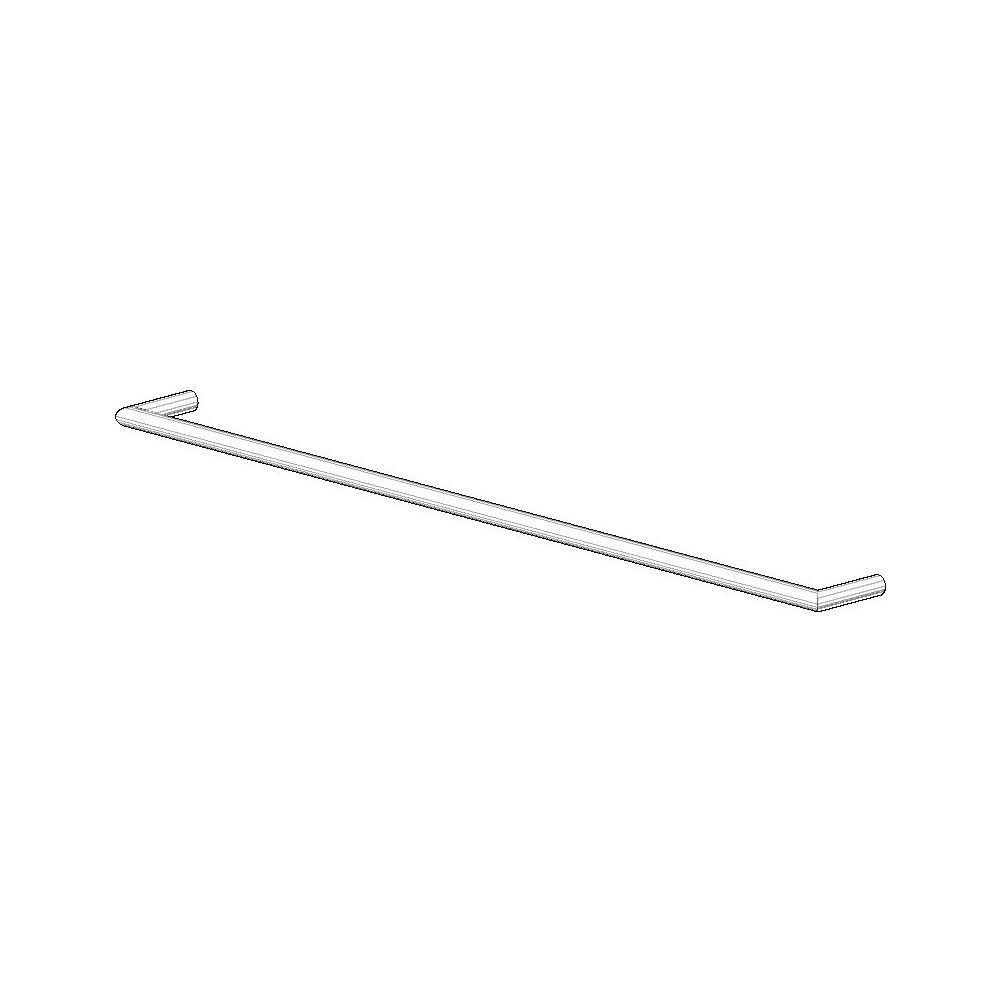 Support double Dornbracht, 613x13x120 mm, chromé brossé - 05282262201-93
