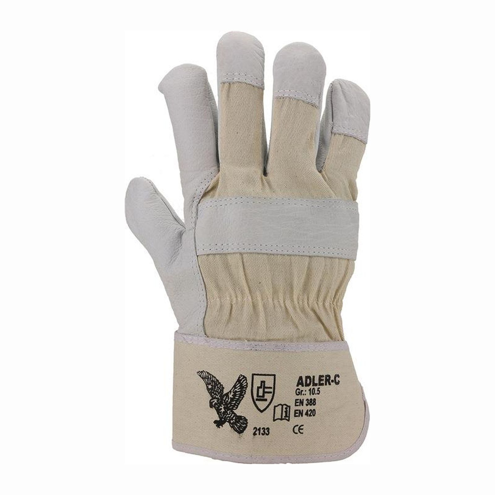 Gants ASATEX Adler-C couleur naturelle taille 10,5 - ADLER-C/105