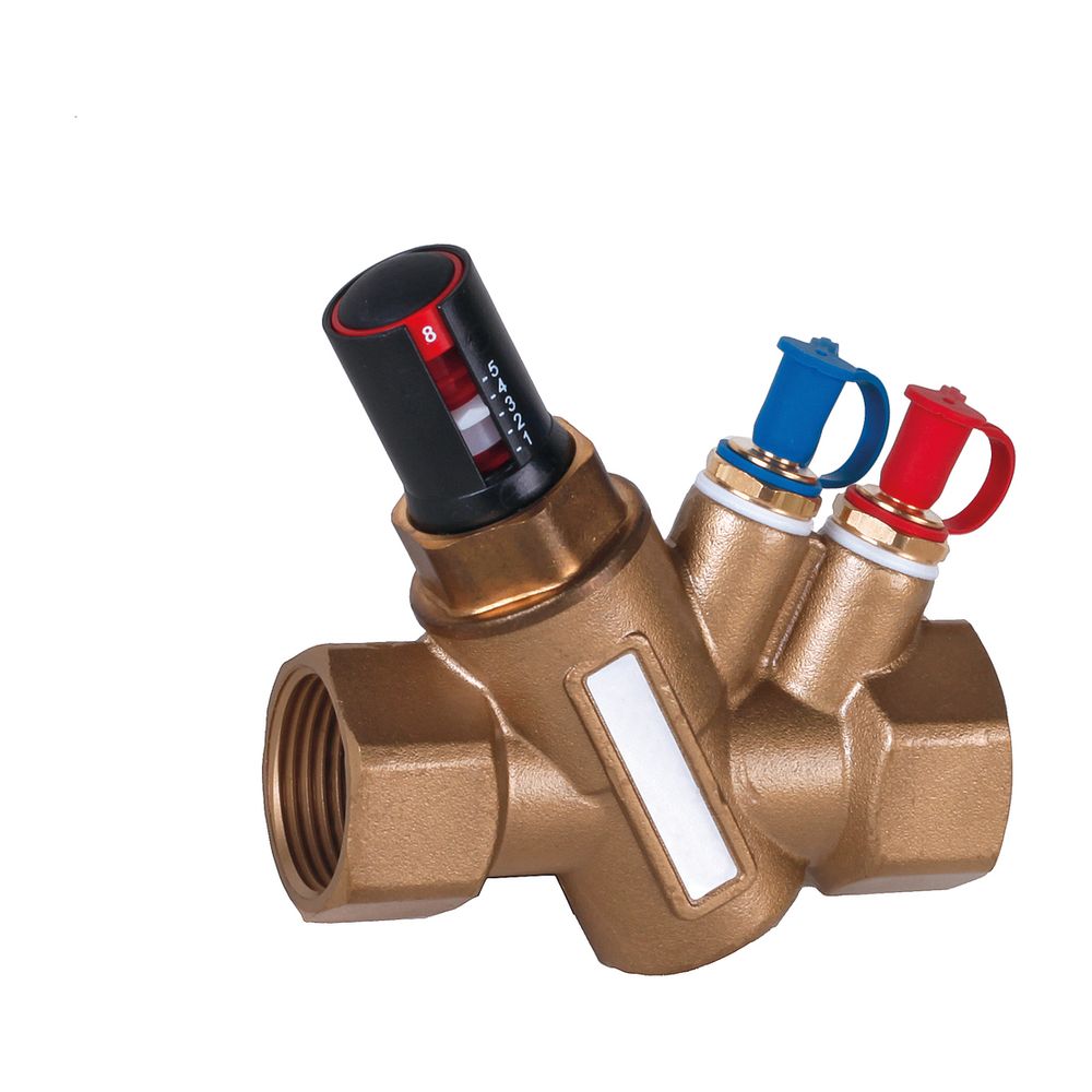 Resideo Régulateur de débit préréglable Kombi-VX, laiton, 170-2100 mbar, 276-825 l/h, DN 25, 1"