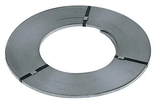 Bande d'acier d'emballage B 16 mm x Ép. 0,5 mm, longueur 1600 m, STA, 2 bobines d'env. 25 kg