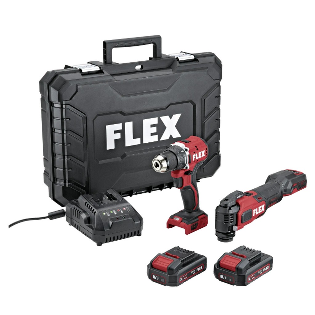 Set de batterie Flex DuoPack DD LD+MT 18-ECTC/2,5