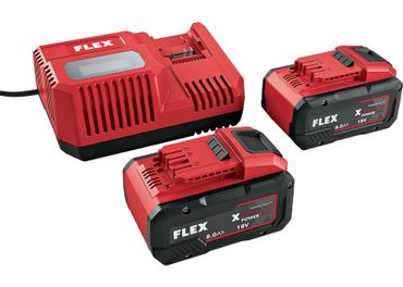 Set Flex Power Set P-Set 18-88 R - Pack batterie starter 18 V 8,0 Ah (2 batteries + chargeur)