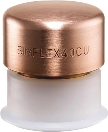 Marteau de frappe Halder SIMPLEX tête Ø 30 mm en cuivre dur avec douille plastique