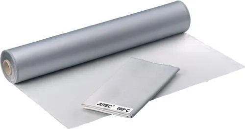 Bâche de protection contre les projections JT 650 G1 de Jutec (verre E, revêtement alu d'un côté) L2000xB2000mm