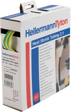 HellermannTyton Gaine thermorétractable HIS-1/16-POX-CL 10 m