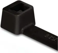 Ligature pour câbles HellermannTyton T150R-PA66W-BK (100)