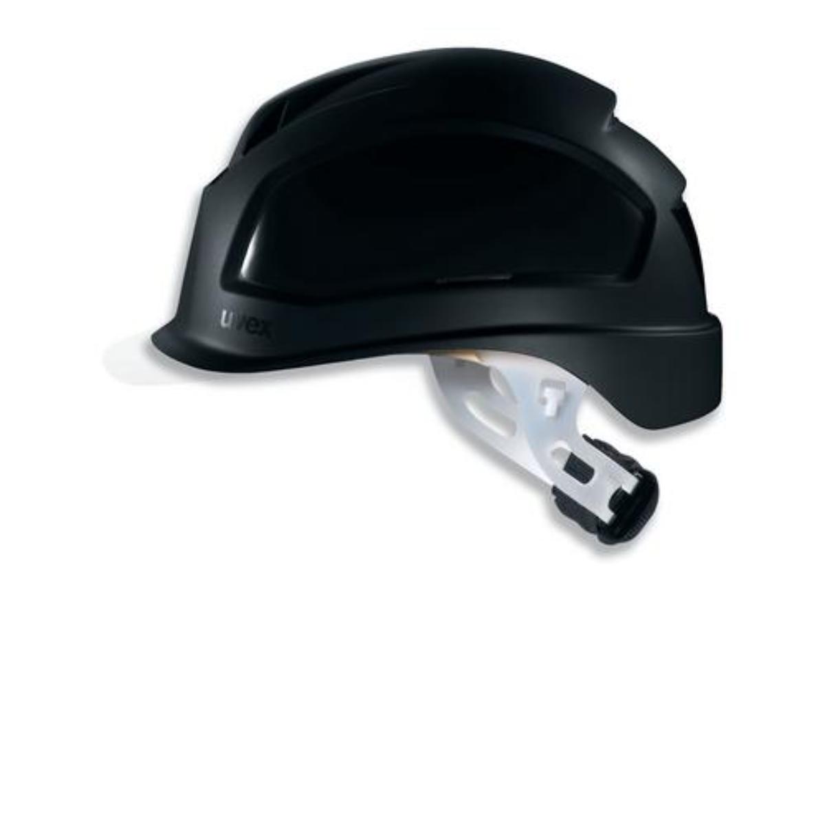 Casque de sécurité uvex pheos E-S-WR sans ventilation pour électriciens - avec visière courte et système de réglage rotatif