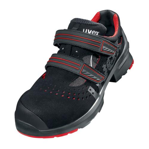 Sandale de sécurité uvex 1 x-tended support S1P SRC - Noir/Rouge