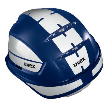 uvex pheos S-KR Casque de protection avec set rétroréfléchissant L - avec ventilation - avec système à molette - visière raccourcie