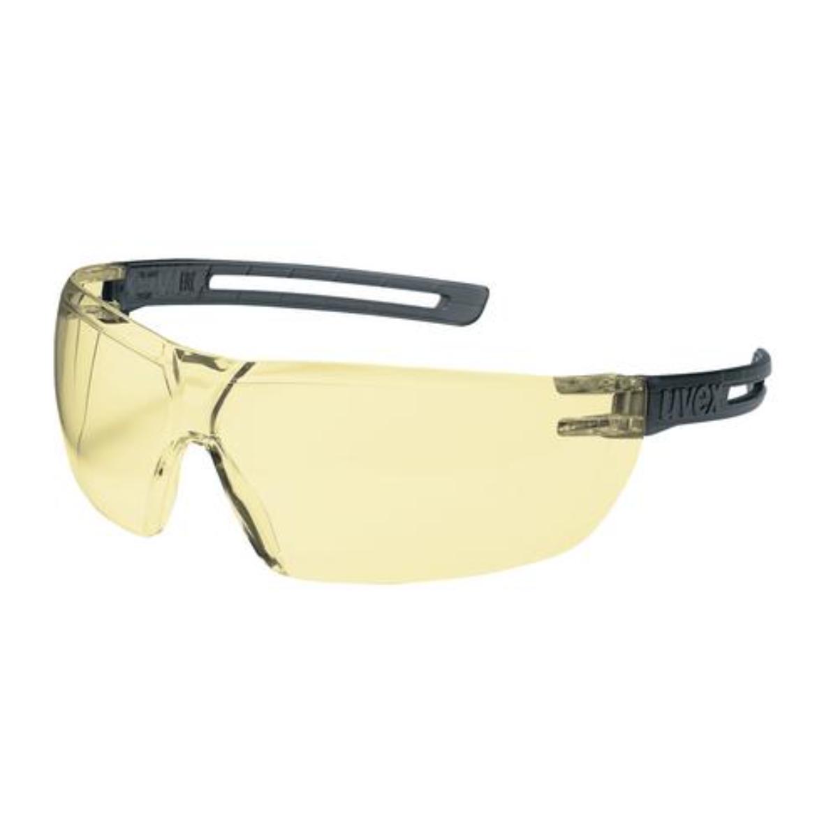 uvex x-fit Lunettes de protection à branches gris translucide