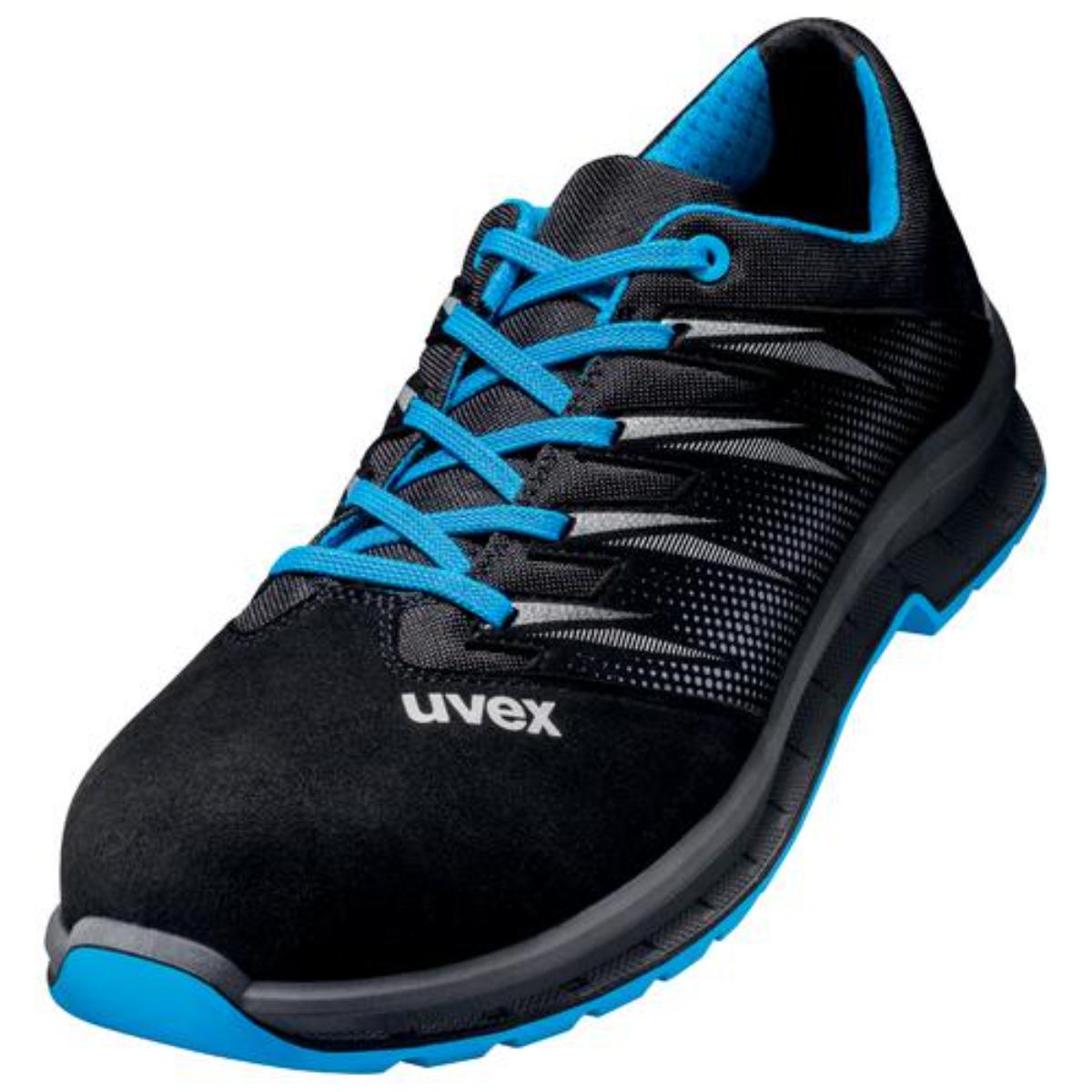 uvex 2 trend Chaussure de sécurité basse S2, bleu/noir