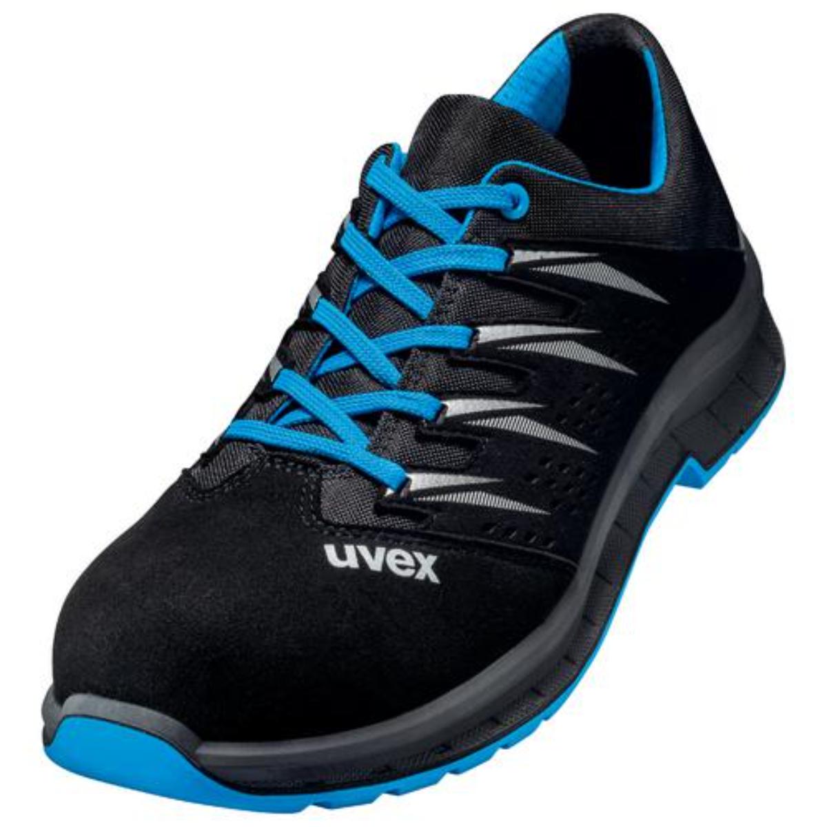 uvex 2 trend Chaussure de sécurité basse S1, bleu/noir