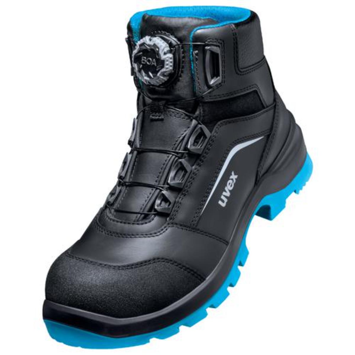 Botte de sécurité uvex 2 xenova BOA S3, noir/bleu